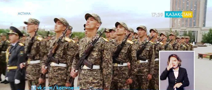 Ұлттық Ұлан сарбаздары ант қабылдады