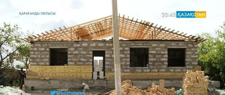 Қарағанды облысының көктемде су басқан ауылдарында құрылыс жұмыстары баяу жүргізілуде