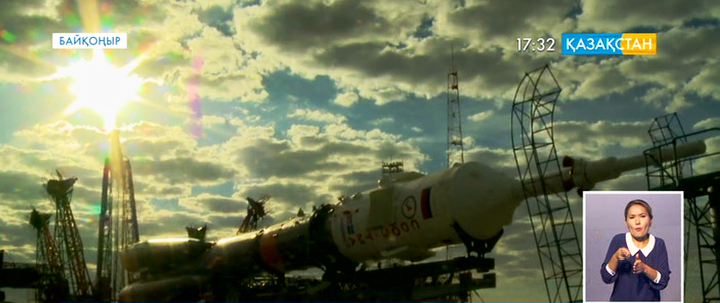 «Союз ТМА-18М» ғарыш кемесі  ұшу алаңына орнатылды