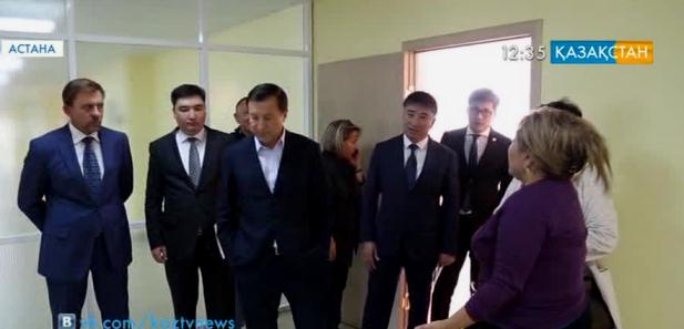 Аким Астаны посетил строящиеся объекты образования и здравоохранения