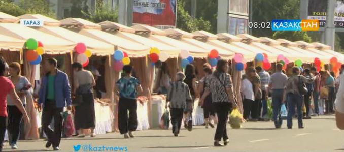 Таразда ауыл шаруашылығы өнімдерінің жәрмеңкесі өтуде