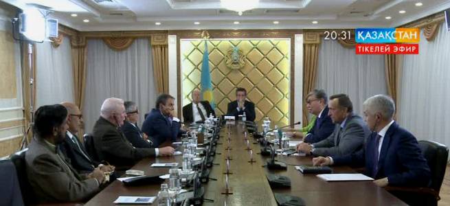 Қасым-Жомарт Тоқаев  Нобель сыйлығының лауреаттарымен кездесті