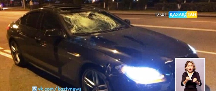 Астанада «ВMW» көлігі велосипед жүргізушісін қағып кетті