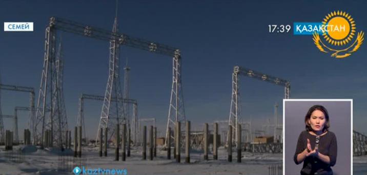 Семейде қуатты электр желілері тартылуда