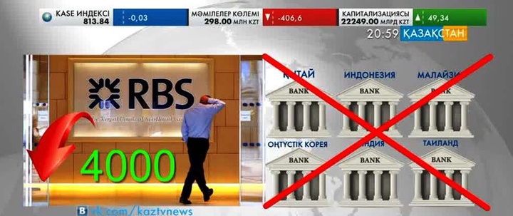 Ұлыбританияның «Royal Bank of Scotland» банкі 14 мың қызметкерін қысқартпақ