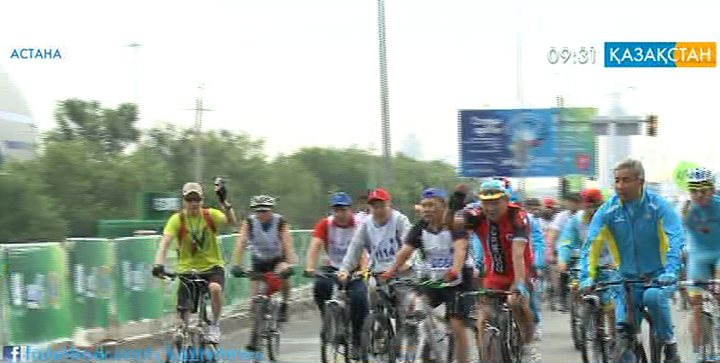 Астанада «Қайсар керуен» бұқаралық  велошеруі өтті (толығырақ)