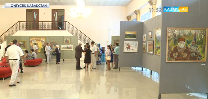 Шымкентте графика мен кескіндеме өнерінің шебері  Қасымбек Нұрбековтің көрмесі ашылды