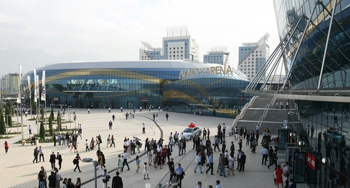 Нұрсұлтан Назарбаев «Алматы арена» мұз сарайының ашылуына қатысуда