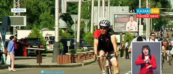 Алматыда Халықаралық Олимпиада күніне орай велошеру өтті