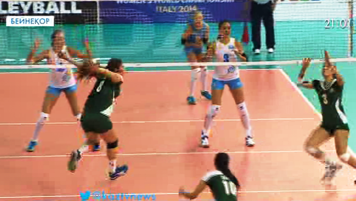 Талдықорғанда әйелдер арасында волейболдан халықаралық турнир өтуде