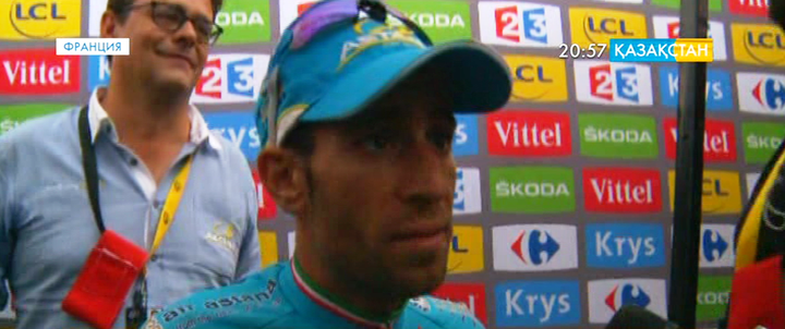 Винченцо Нибали «Тур де Франс» велокөпкүндігінің 19-шы кезеңінде топ жарды