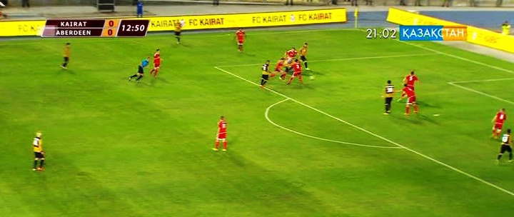 Еуропа лигасы: «Қайрат» - «Абердин» -  2:1