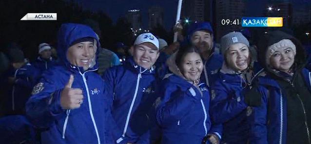 Астанчане устроили массовый забег в честь Геннадия Головкина