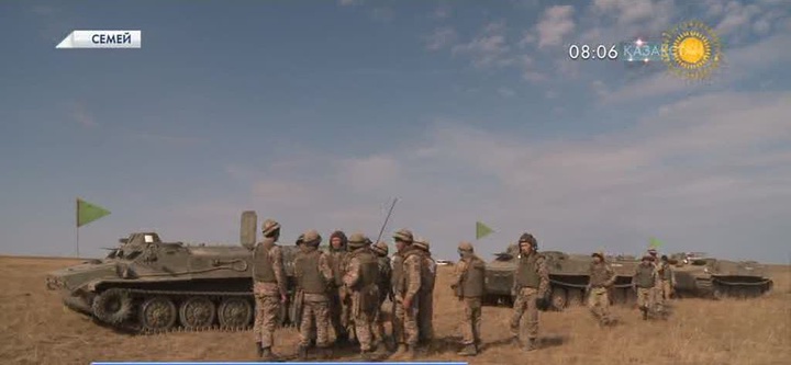  Семейде минаатқыштар мергендігін сынауда