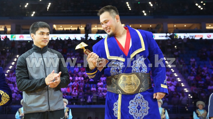 7-ші «Қазақстан барысы» турнирінің алтын белбеу иегері Еламан Ерғалиевті жеңісімен құттықтаймыз!