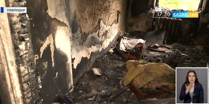 Павлодарда өрттен 31 адам құтқарылды